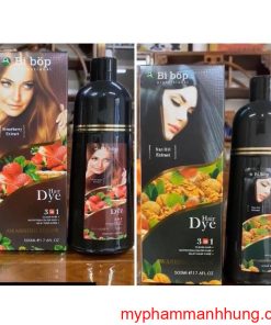 DẦU GỘI PHỦ BẠC ĐEN (NÂU) TÓC 3IN1 BIBOP NHẬT BẢN 500ML